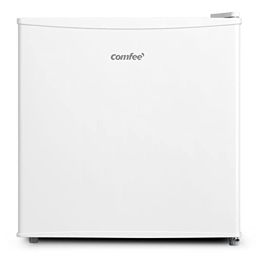 Comfee Freistehend, RCU40WH2(E) Mini Gefrierschrank/31L / 4-Sterne-Gefrierfach/Kompakte Größe/Reversibles Türscharnier/Verstellbare Standfüße / 147kWh/Jahr/Weiß