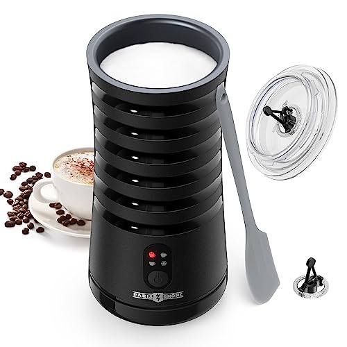PARIS RHÔNE Milchaufschäumer Elektrisch 4-in-1 Milchschäumer für Heißer und Kalter Milchschaum, Warme Milch, Rutschfest Griffige Form Automatische Abschaltung Milchbehälter