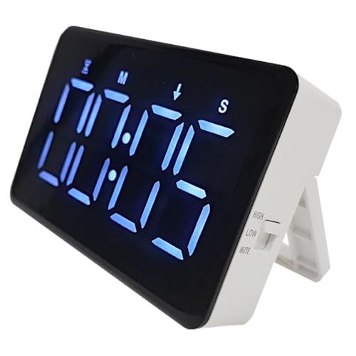 FCXJTU Wiederaufladbarer digitaler Küchentimer – großer magnetischer Countdown-Countdown-Timer, 2 Helligkeiten, laute Lautstärke, ideal zum Kochen, Klassenzimmer, Büro, Kinderlehrer, Senioren zu