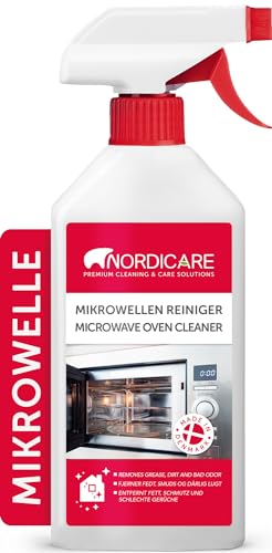 Nordicare [500ml] Mikrowellen-Reiniger flüssig & extra stark - Mikrowellenreiniger zur effektiven Reinigung von Schmutz & Geruch - Mikrowelle Reinigen, Microwave Cleaner
