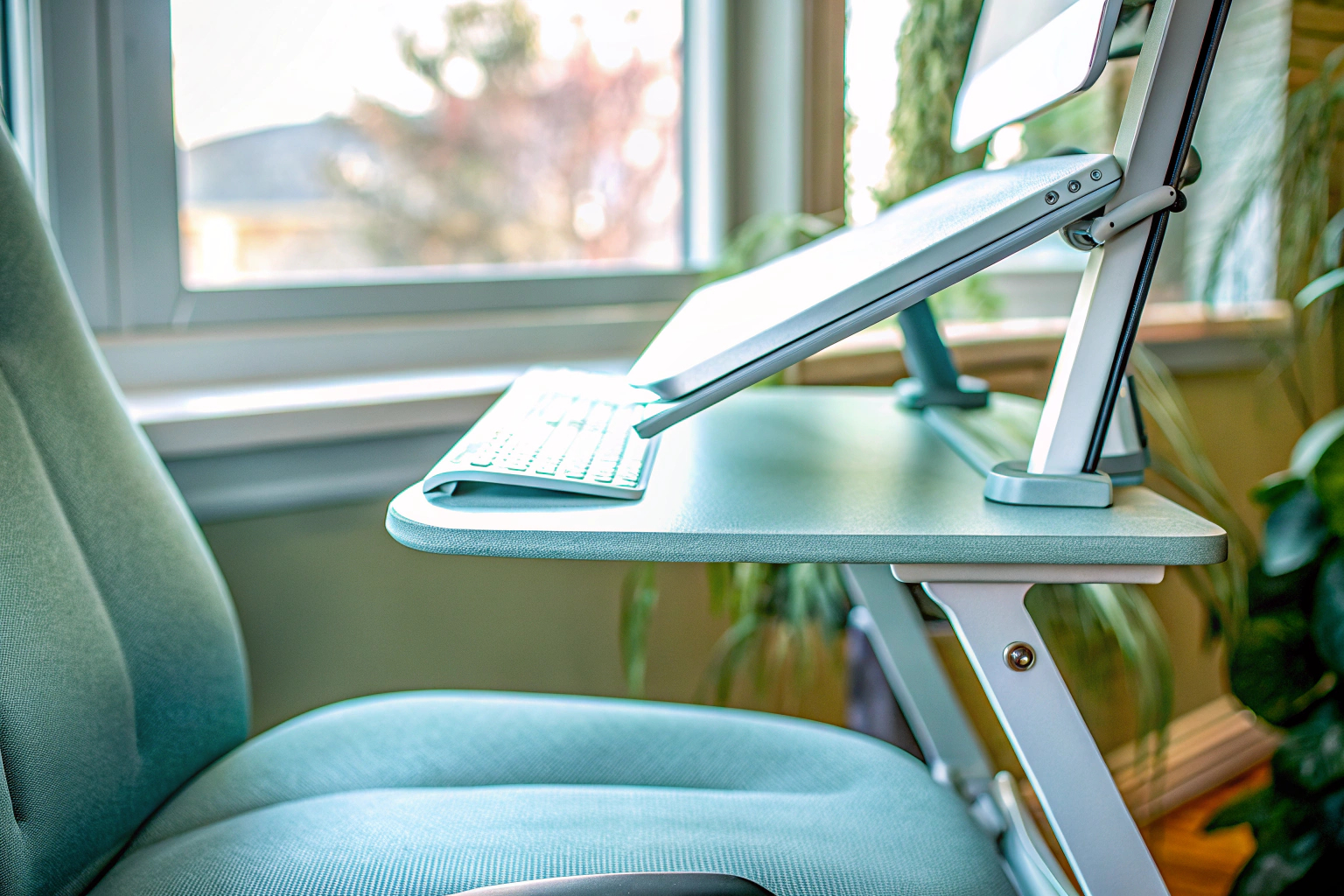 Ergonomische Arbeitsstation mit Beleuchtung