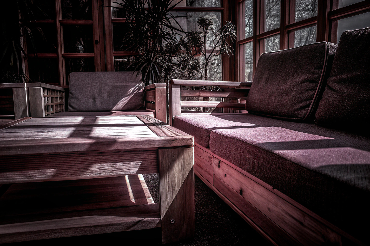 Nachhaltig eingerichtetes Wohnzimmer