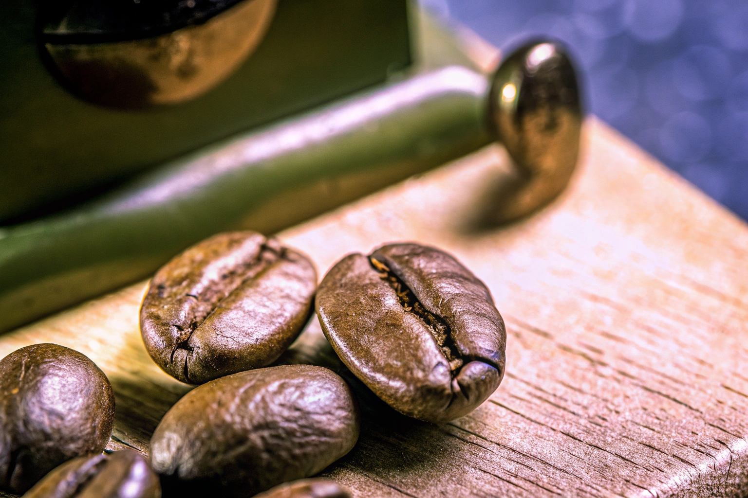 Frisch geröstete Kaffeebohnen