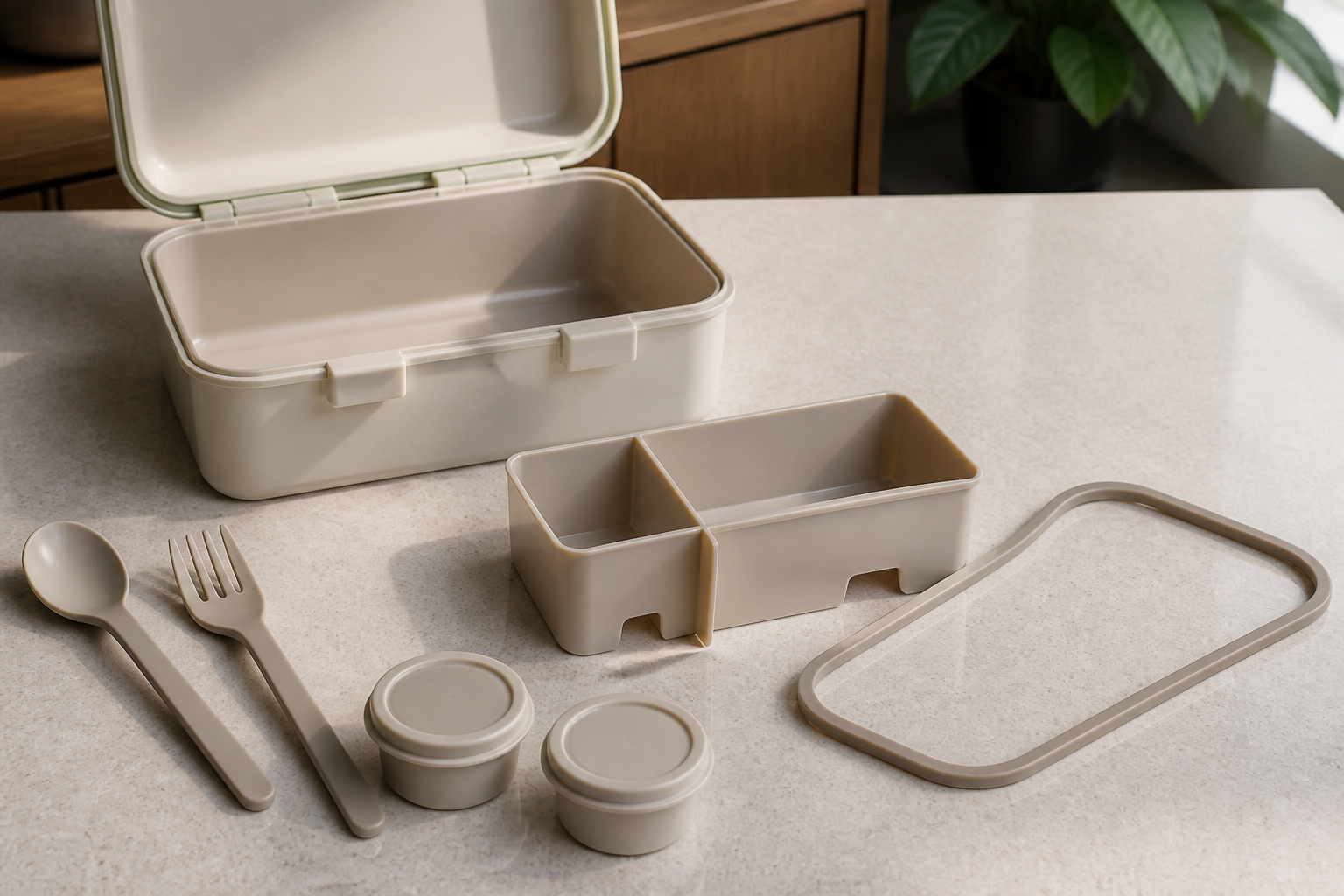 Lunchbox Zubehör und Dichtungsring für auslaufsicheres Mittagessen
