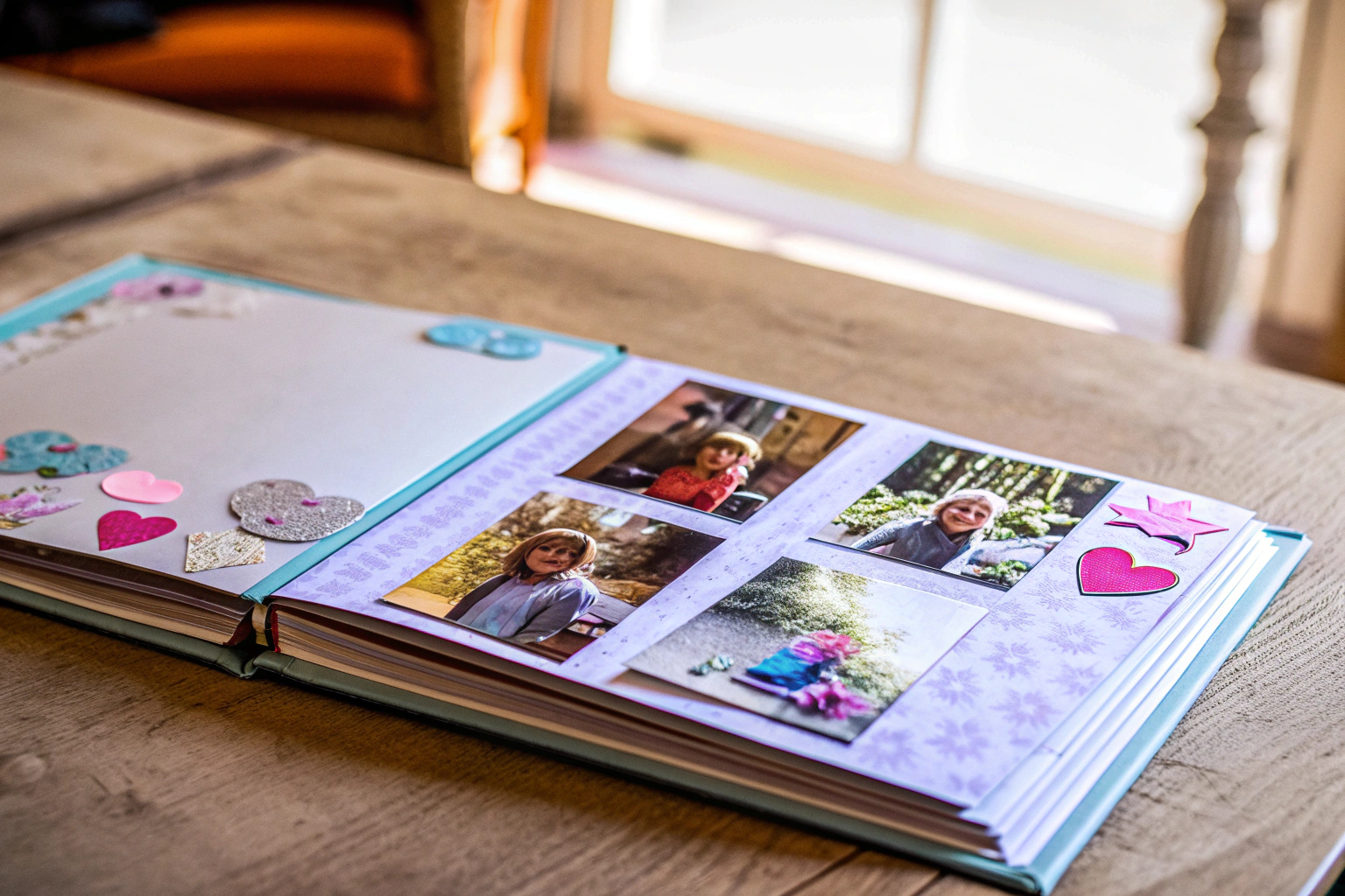 Individuelles Fotobuch mit Notizen