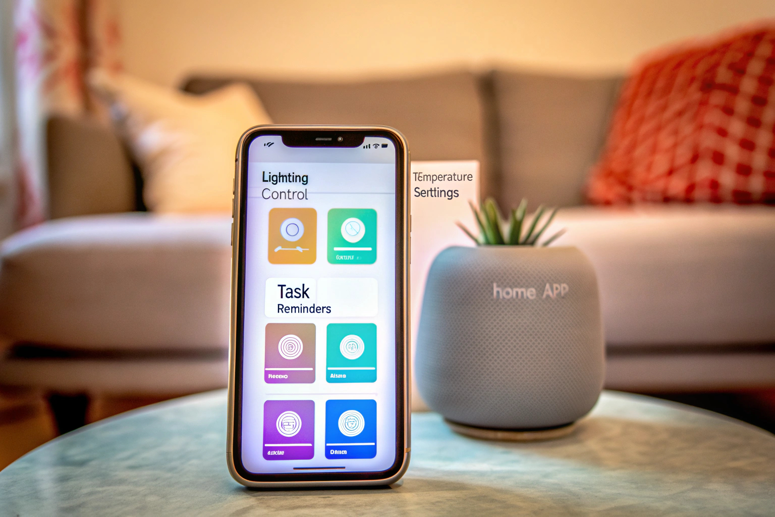Benutzeroberfläche einer Smart Home App