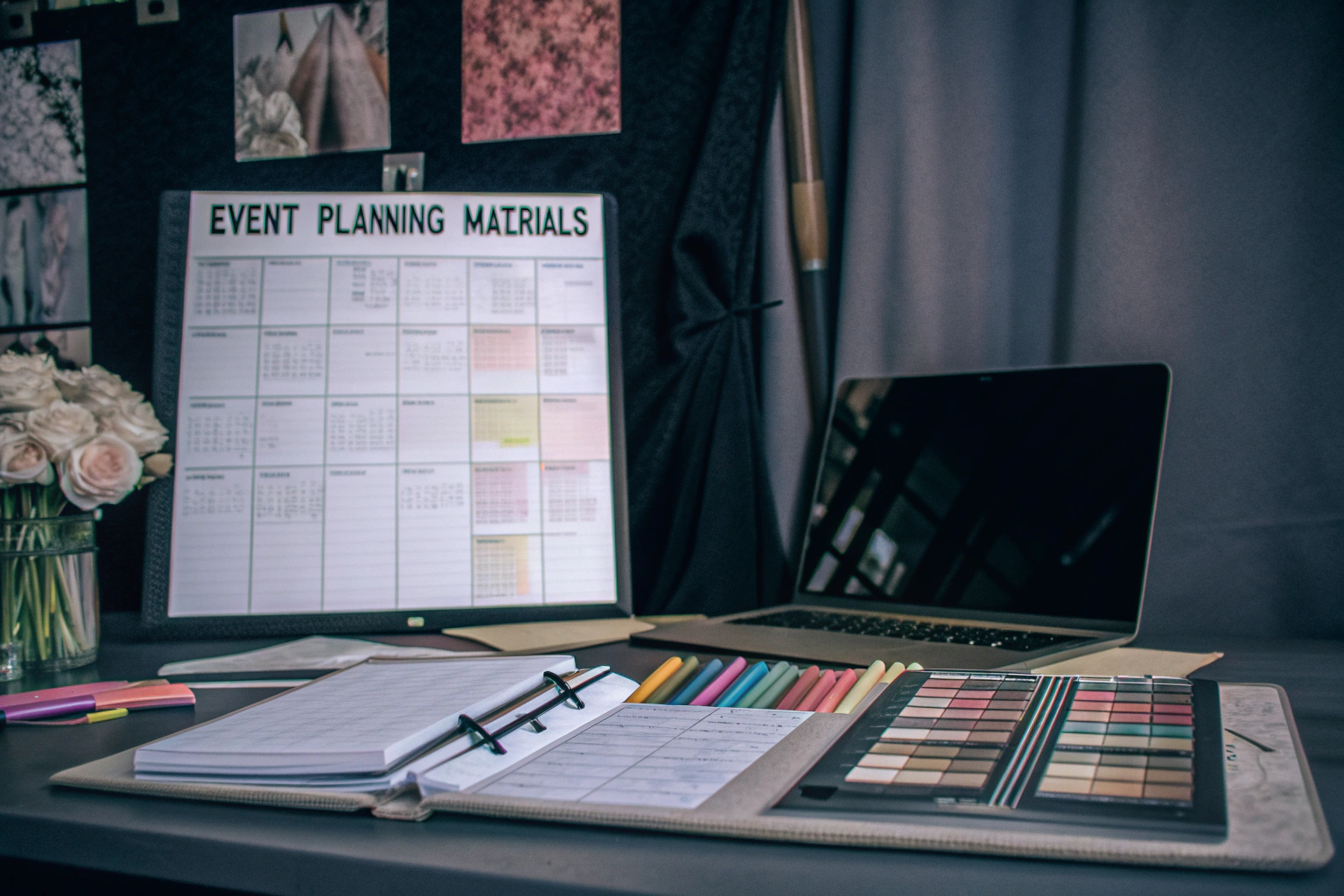 Eventplaner bei der Arbeit