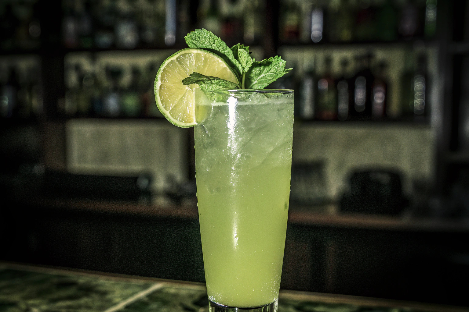 Cocktail mit Garnitur