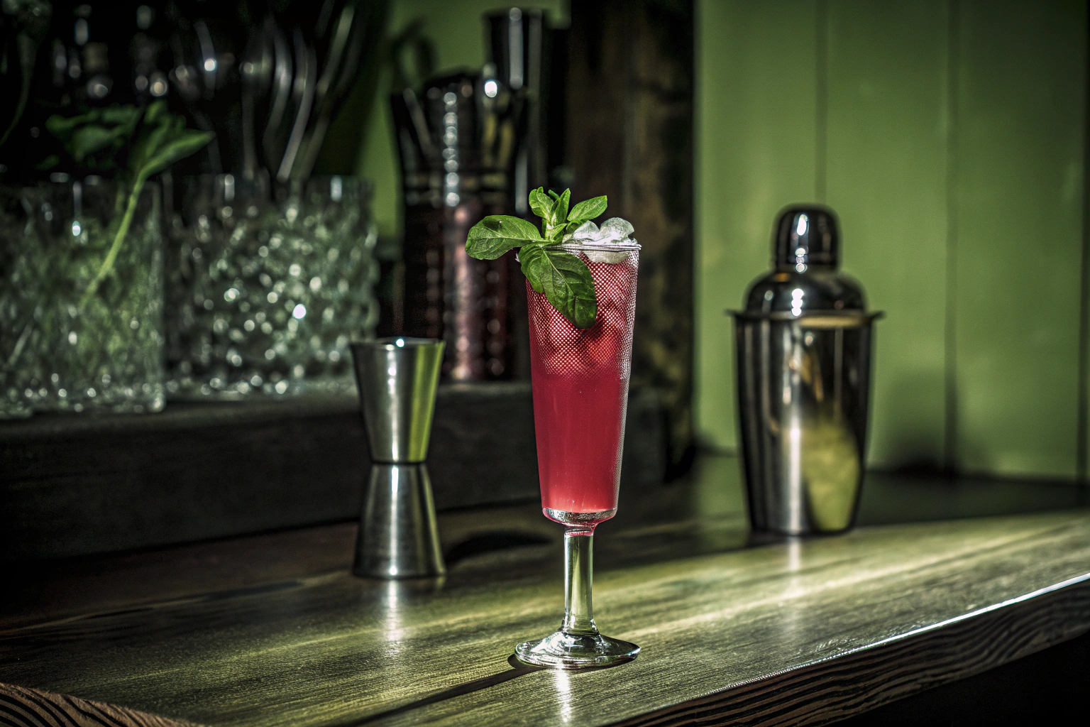 Cocktail mit Dekoration