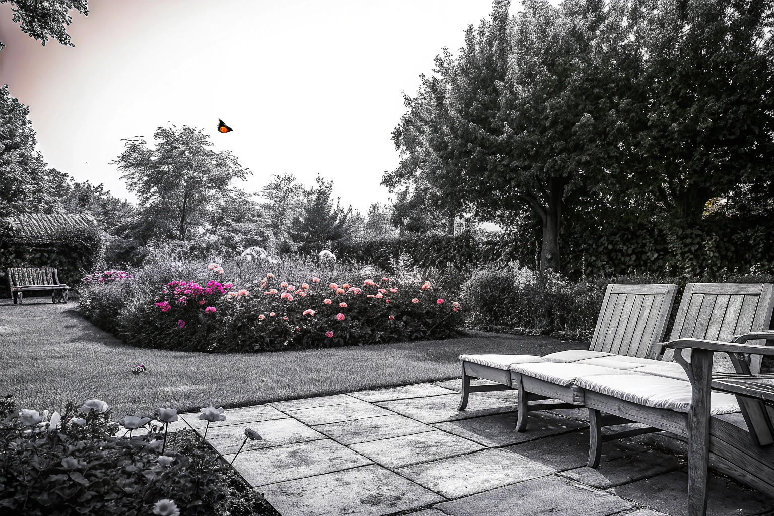 Blühender Garten