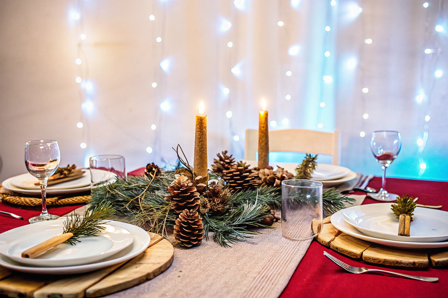 Weihnachtliche Tischdekoration