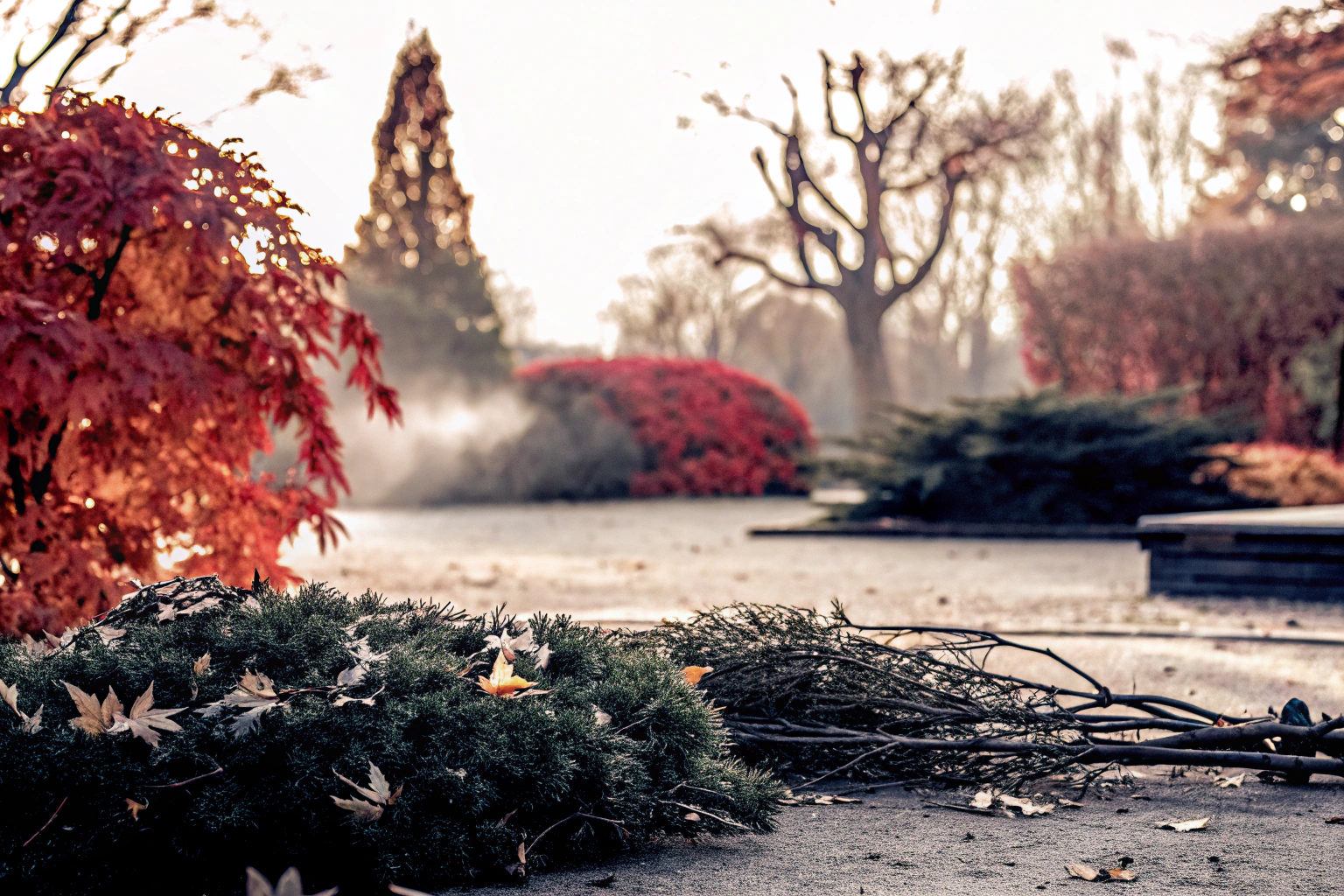 Pflanzenschnitt im Herbst