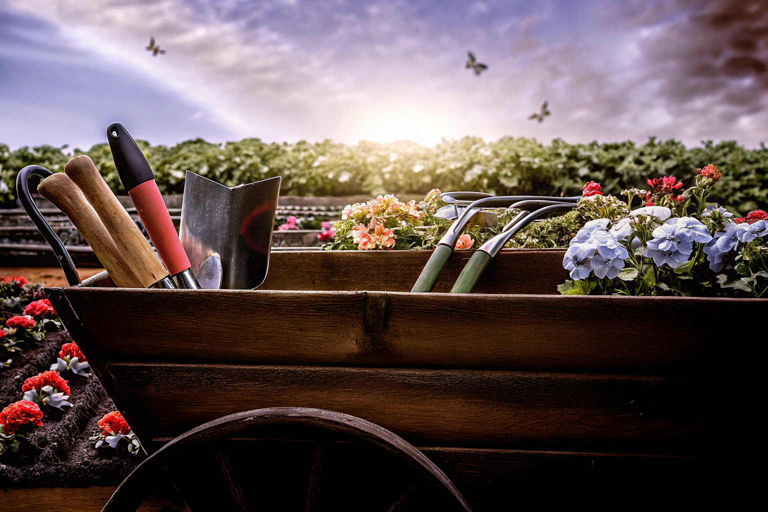 Gartenarbeit mit Freude