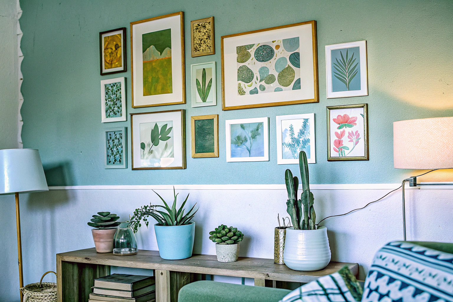 Kreative Wanddeko Wohnzimmer