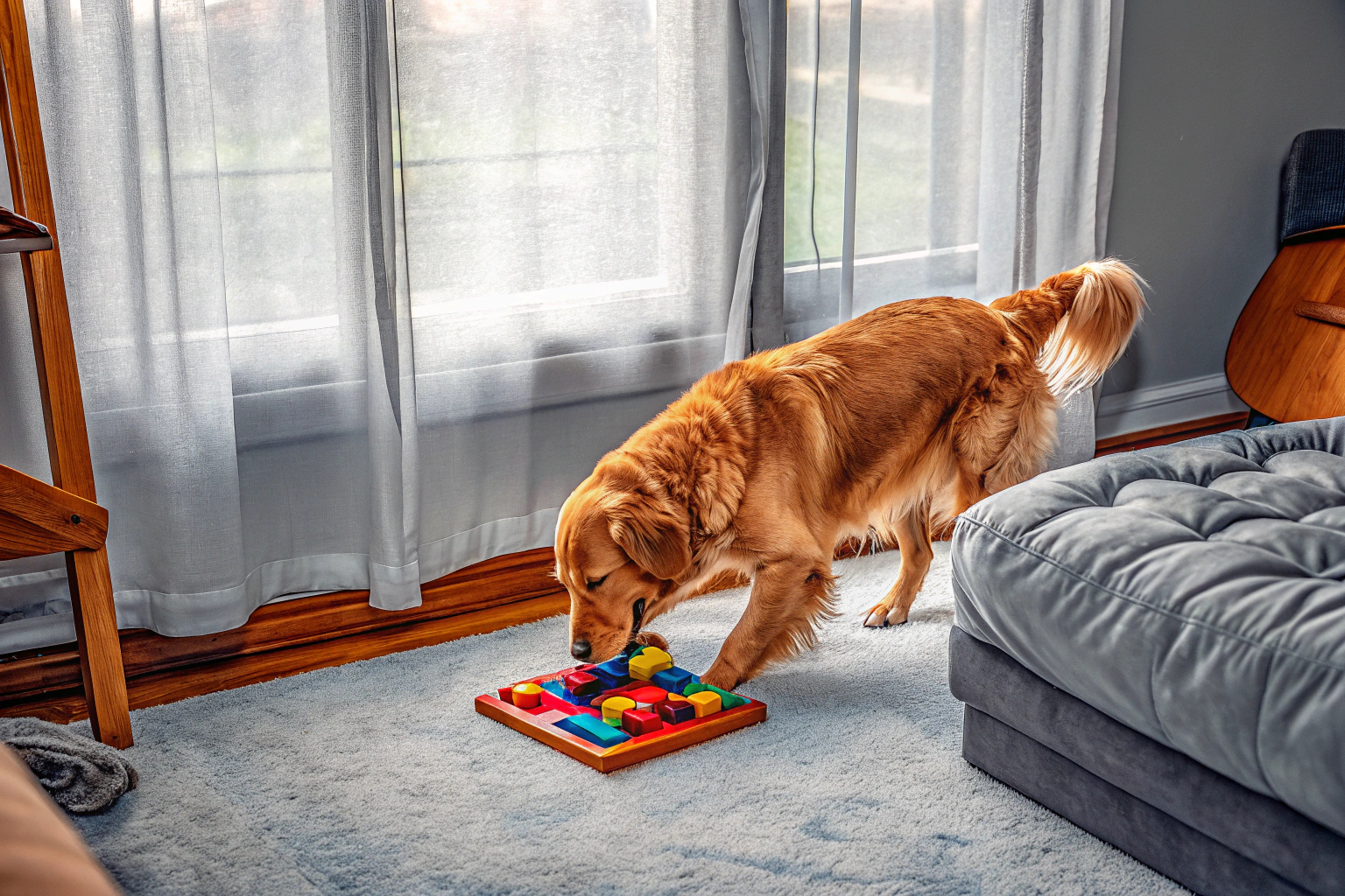 Hund mit CAROZEN Spielzeug