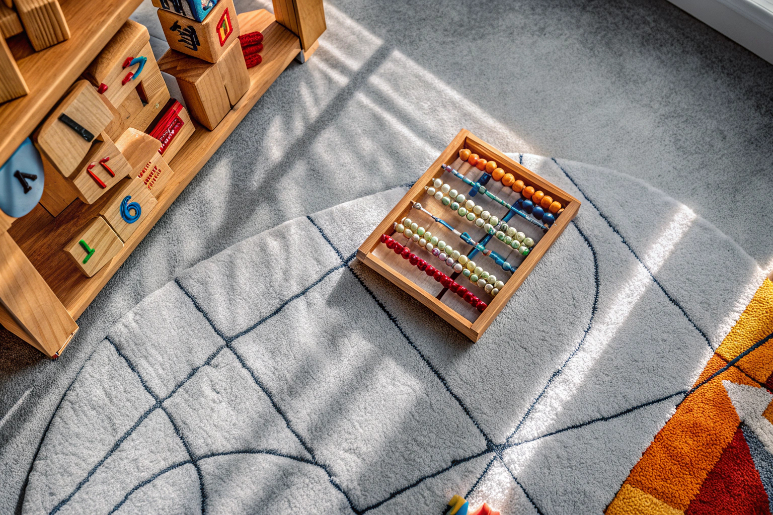 Kind spielt Lernspiel