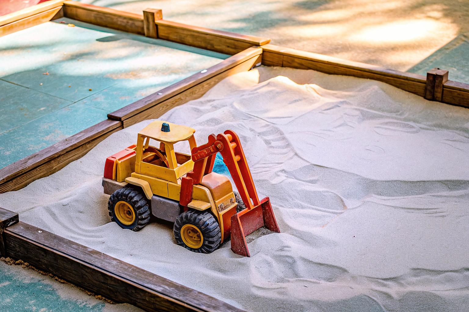 Kind spielt mit BIG Maxi-Digger