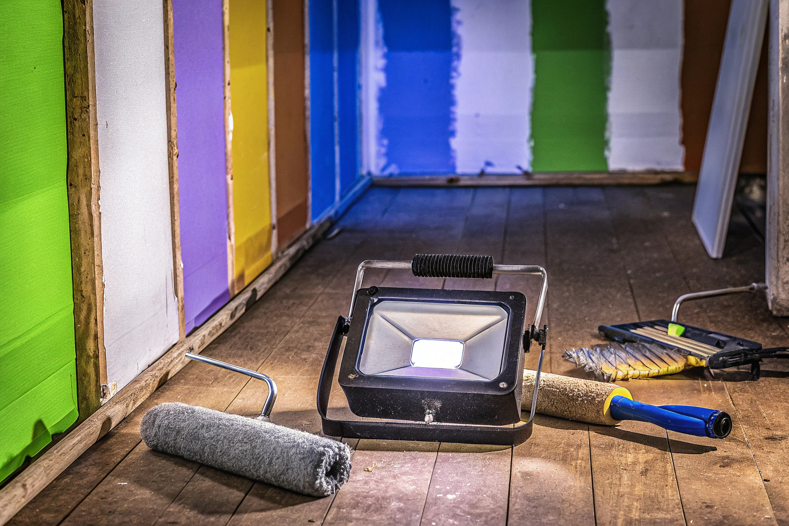 LED-Baustrahler für Renovierung