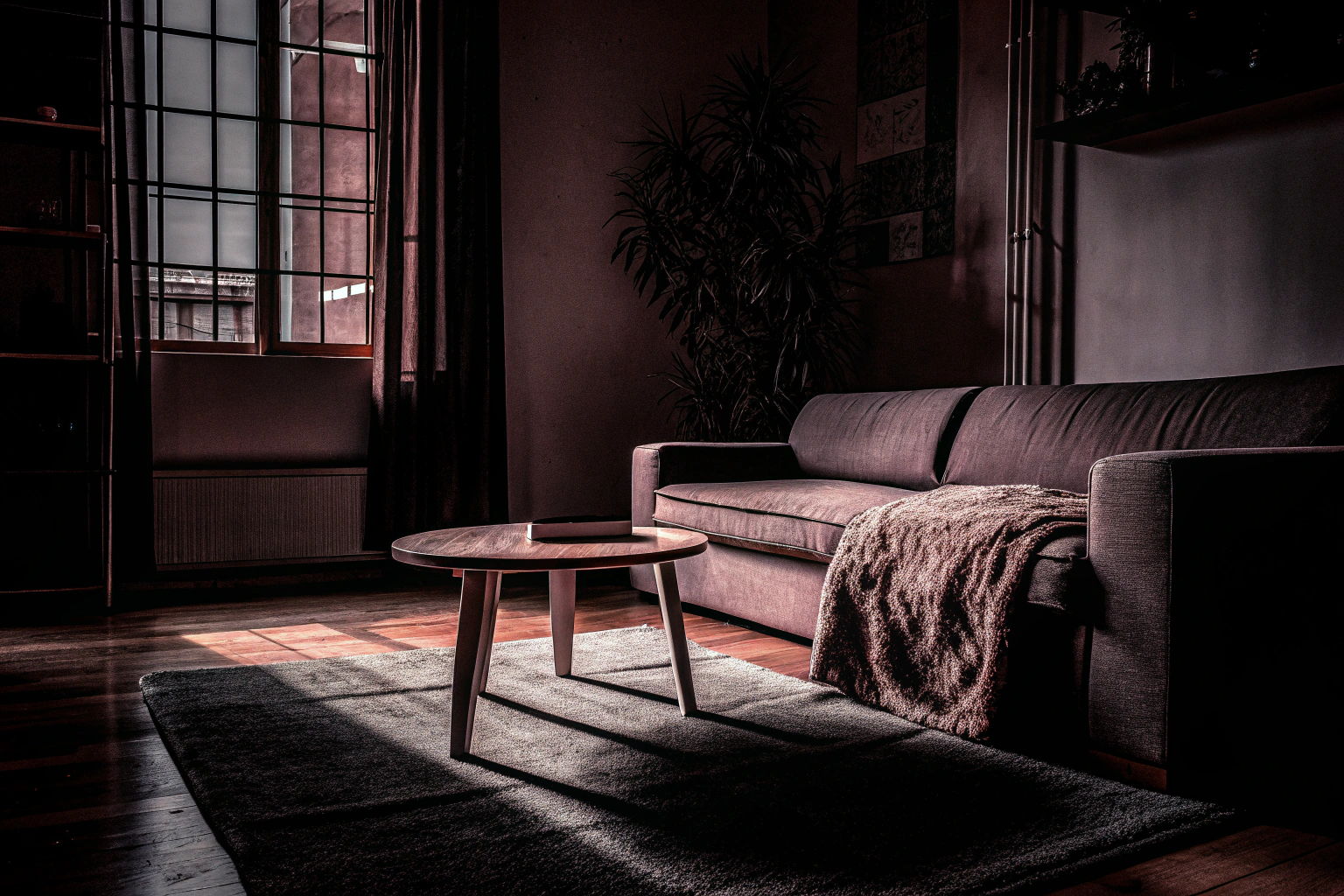 Minimalistisches Wohnzimmer