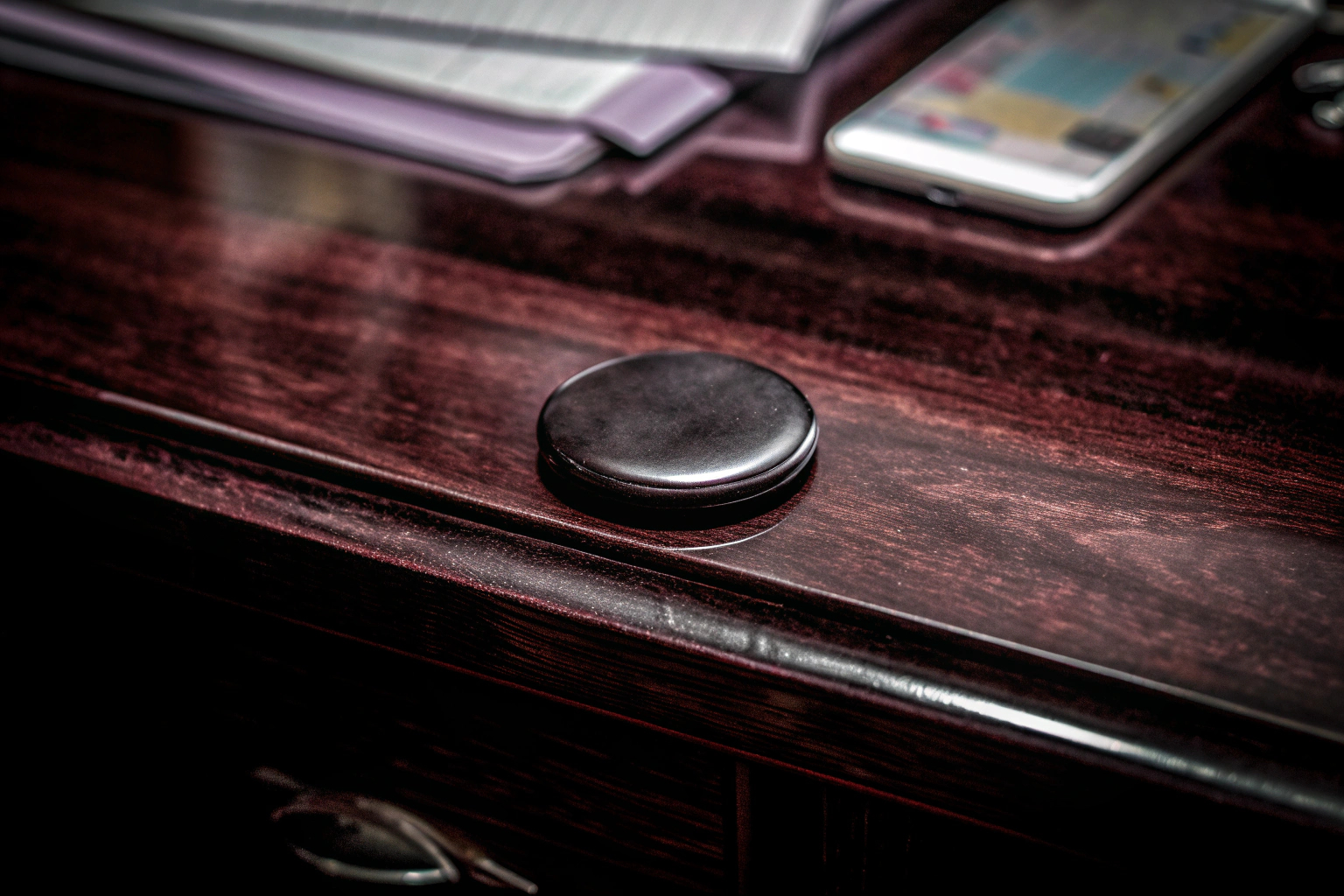 NFC-Tag auf Schreibtisch