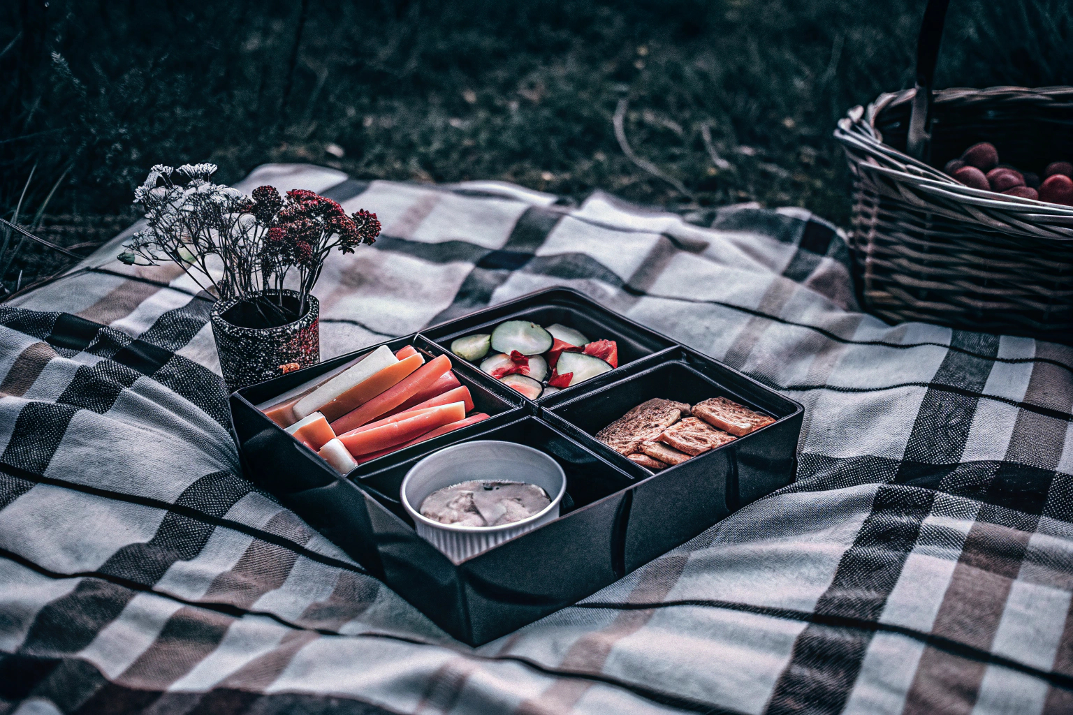 Picknick mit Snackboxen