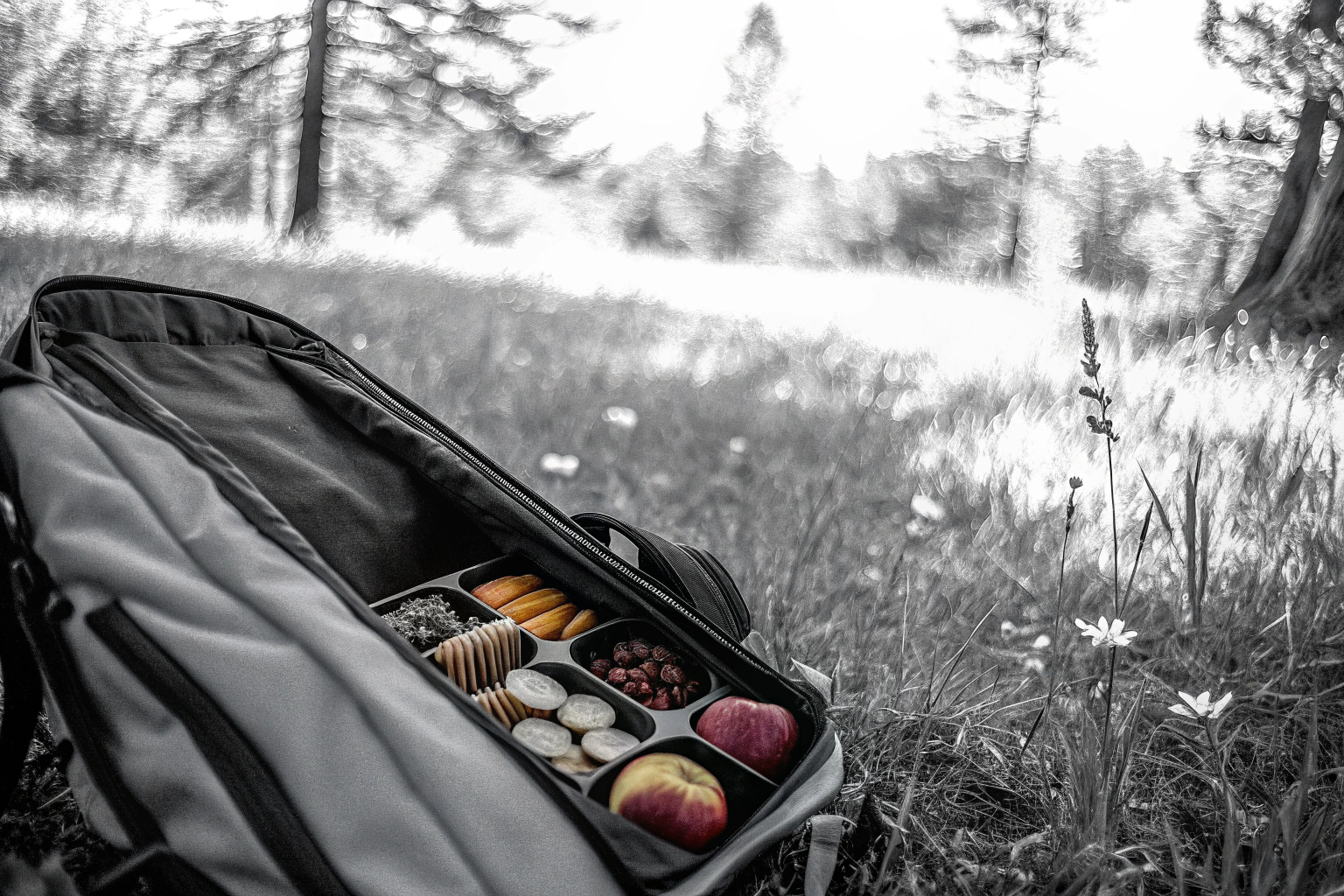 Snacks im Rucksack für Outdoor-Abenteuer