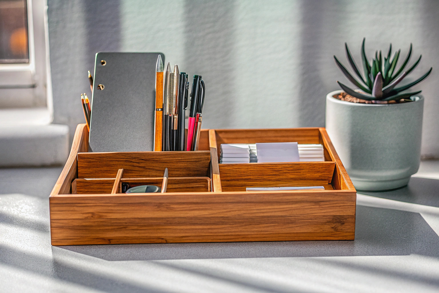 PAMIYO Schreibtisch Organizer im Einsatz