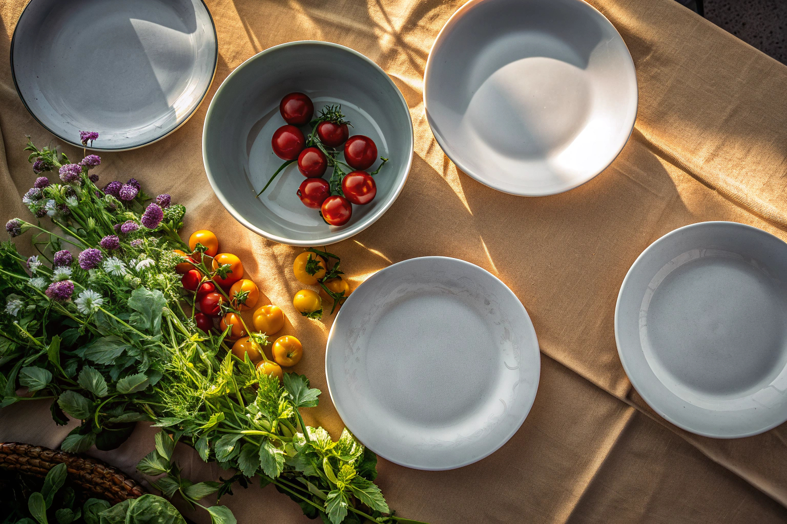 Elegantes Geschirr für Food-Präsentation