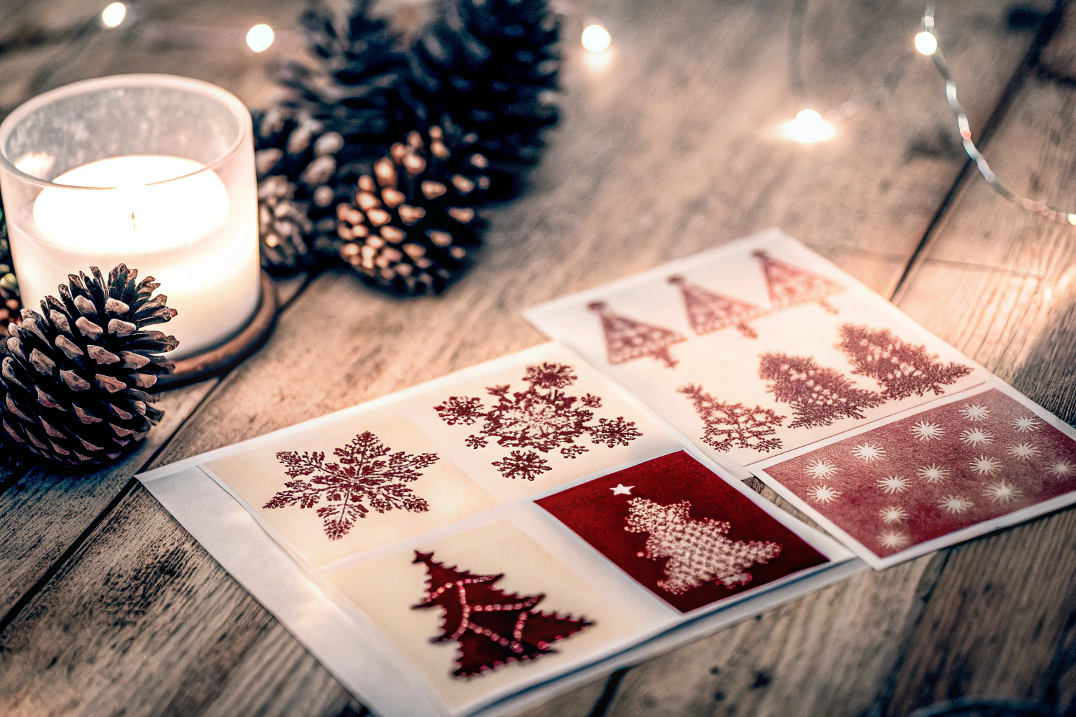 Kerzentattoos für Weihnachten