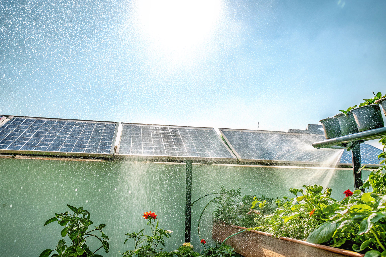 Solar-Bewässerungssystem für Balkon