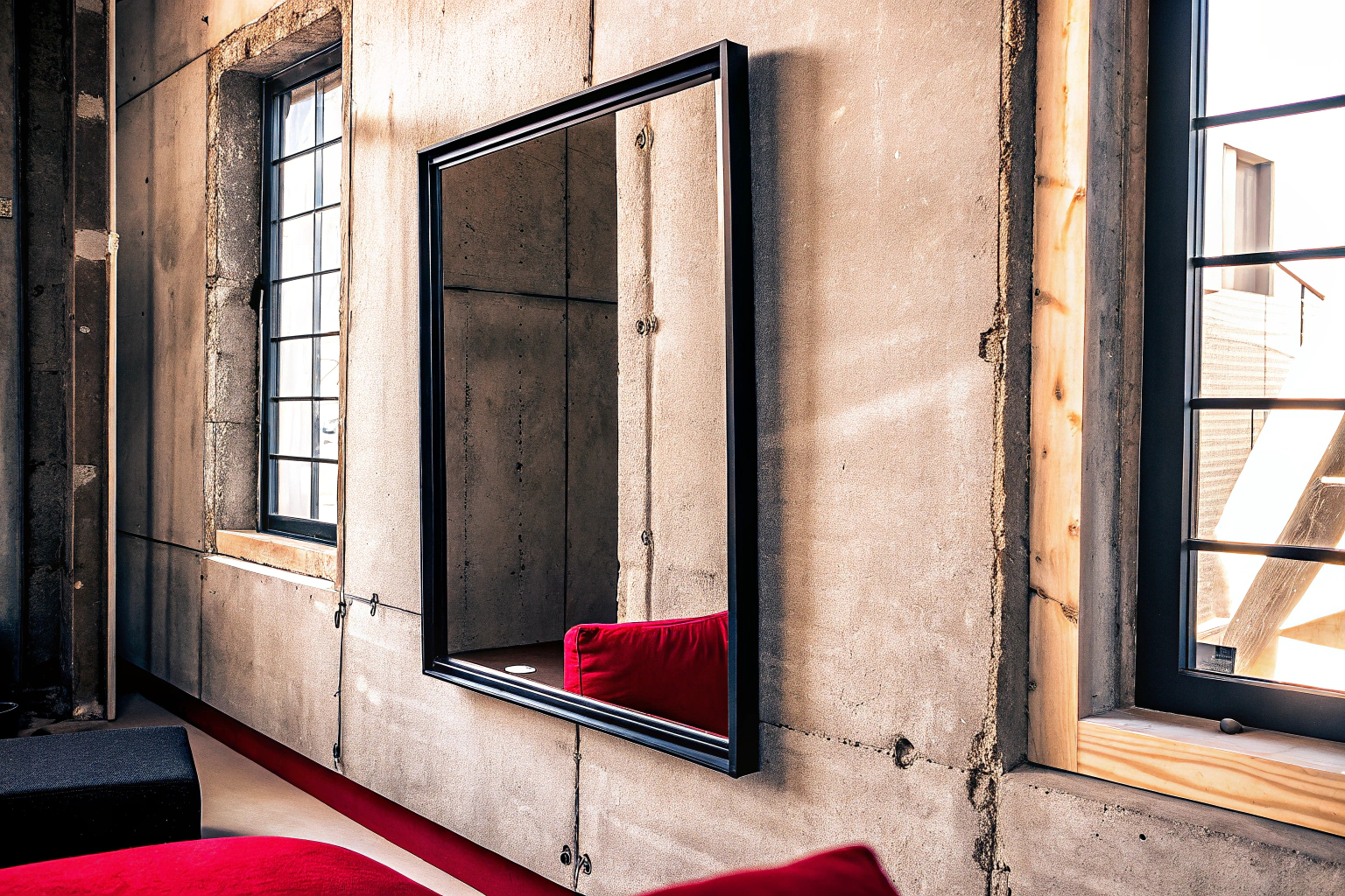 Spiegel im Loft-Stil