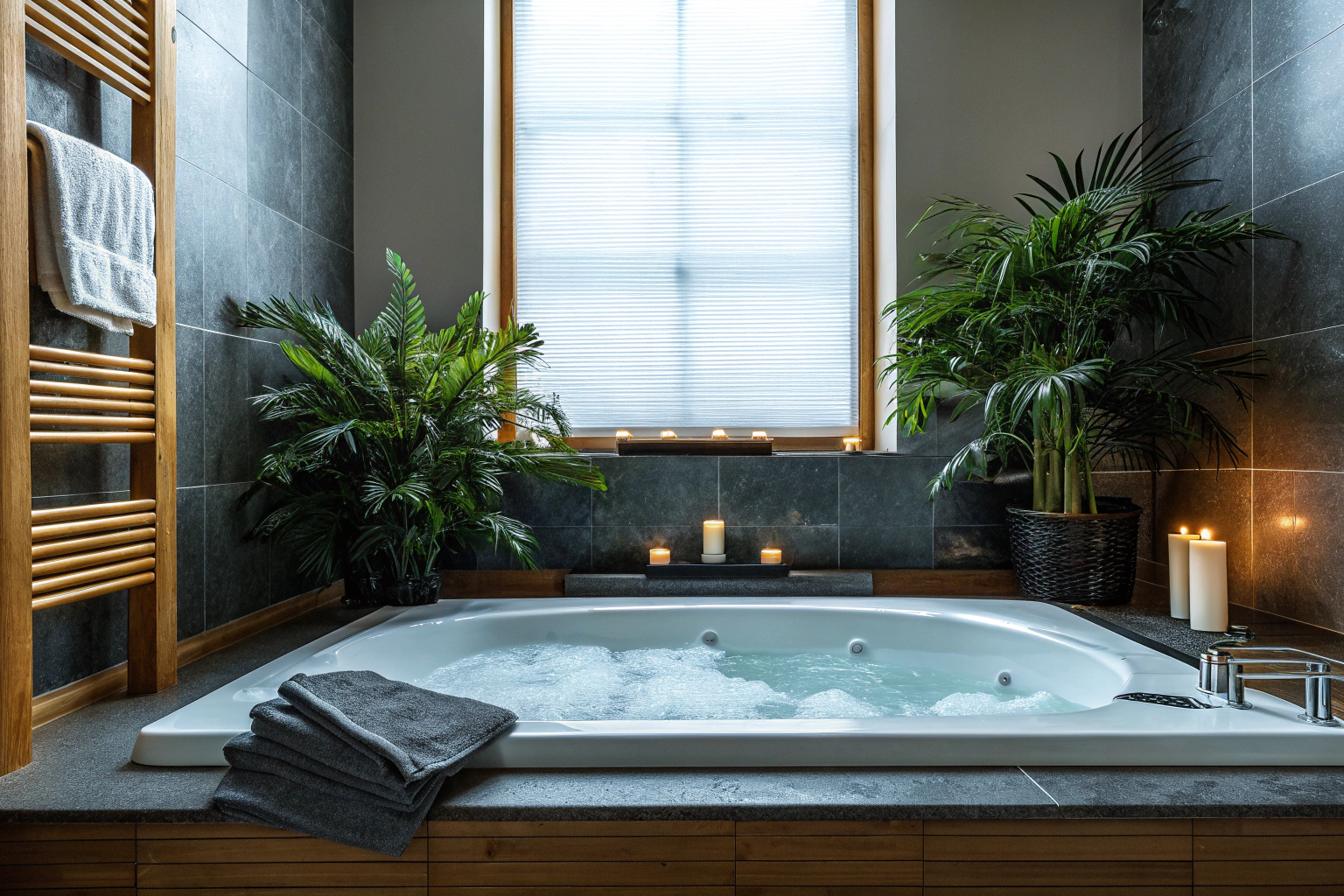 Badezimmer mit Whirlpool