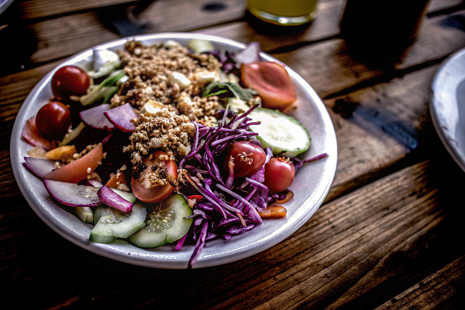 Bunter veganer Salat