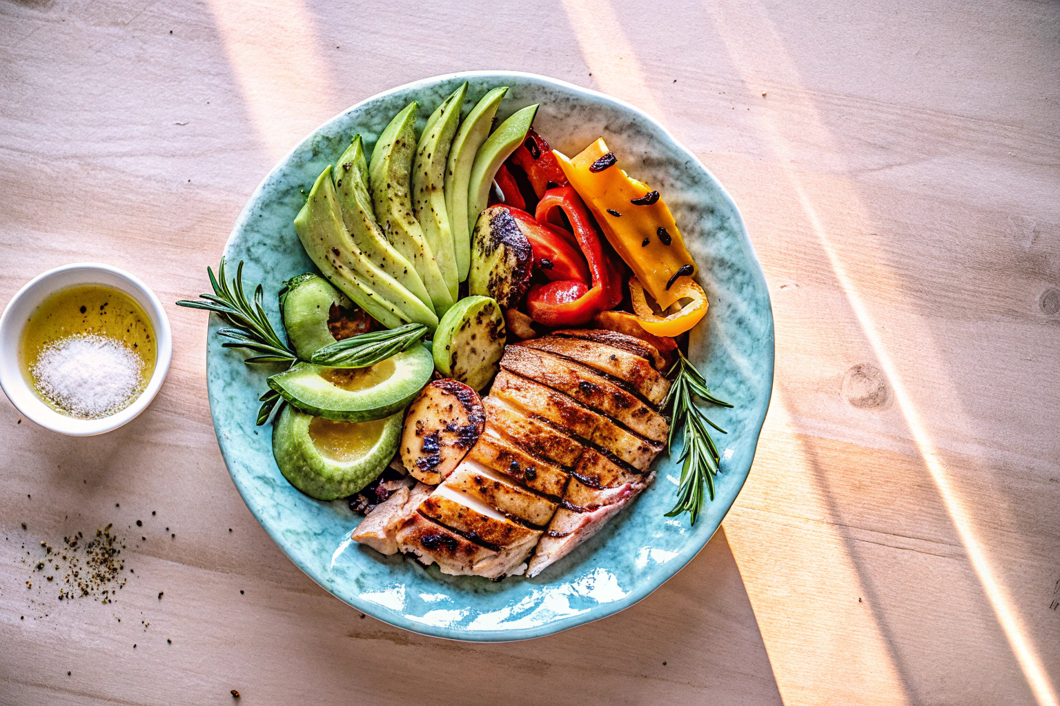 Gesunde Low-Carb-Mahlzeit