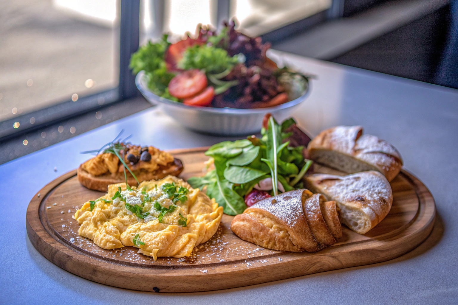 Vielfältiger Brunch-Tisch
