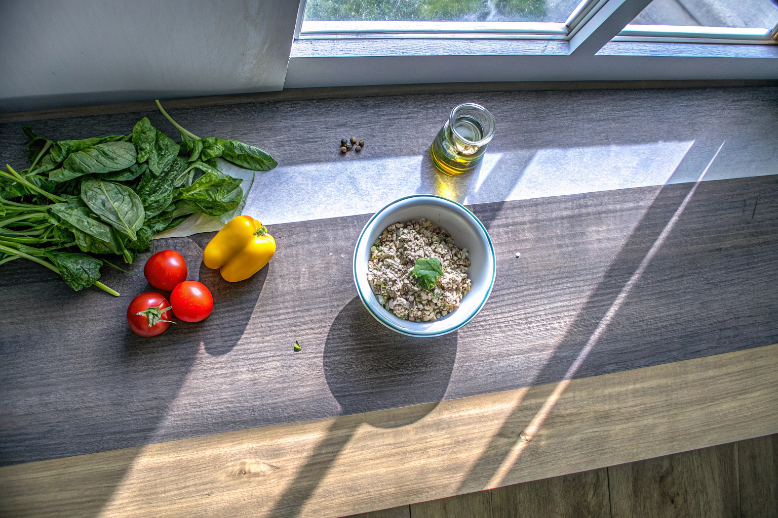 Frische Zutaten für schnelles Kochen