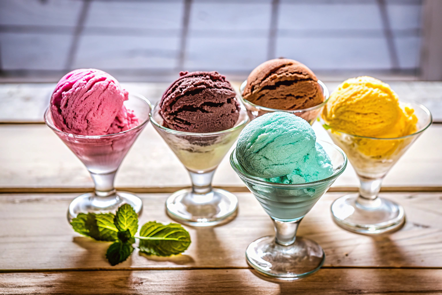 Verschiedene Eissorten