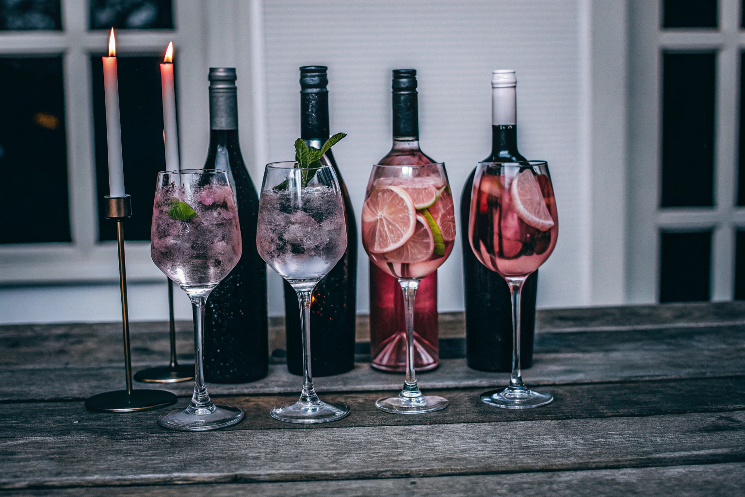 Weine und Cocktails