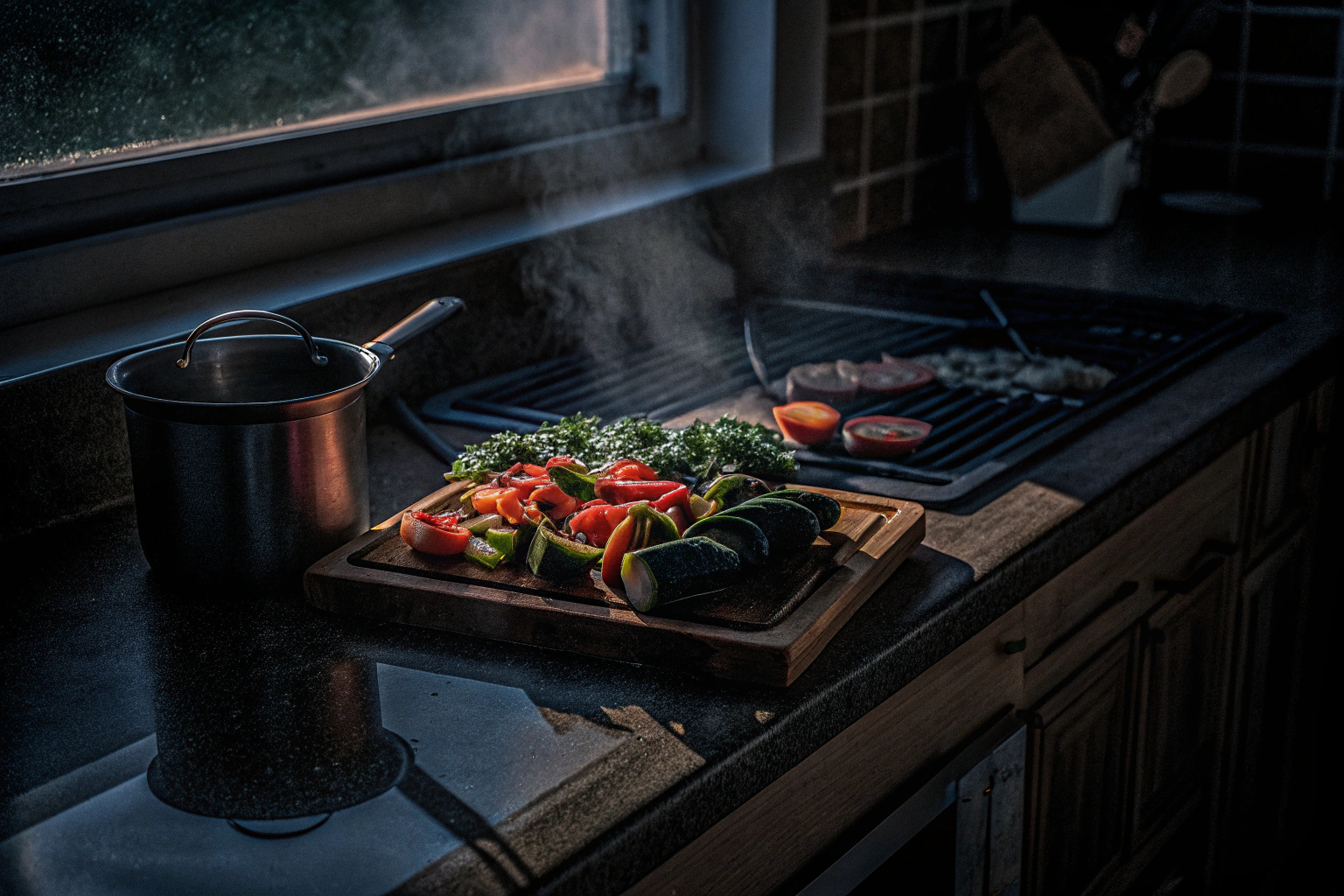 Schnelles gesundes Kochen in der Küche