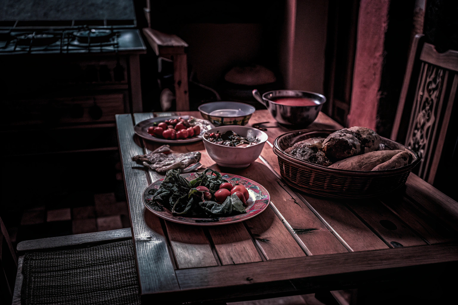 Familie beim gemeinsamen Essen