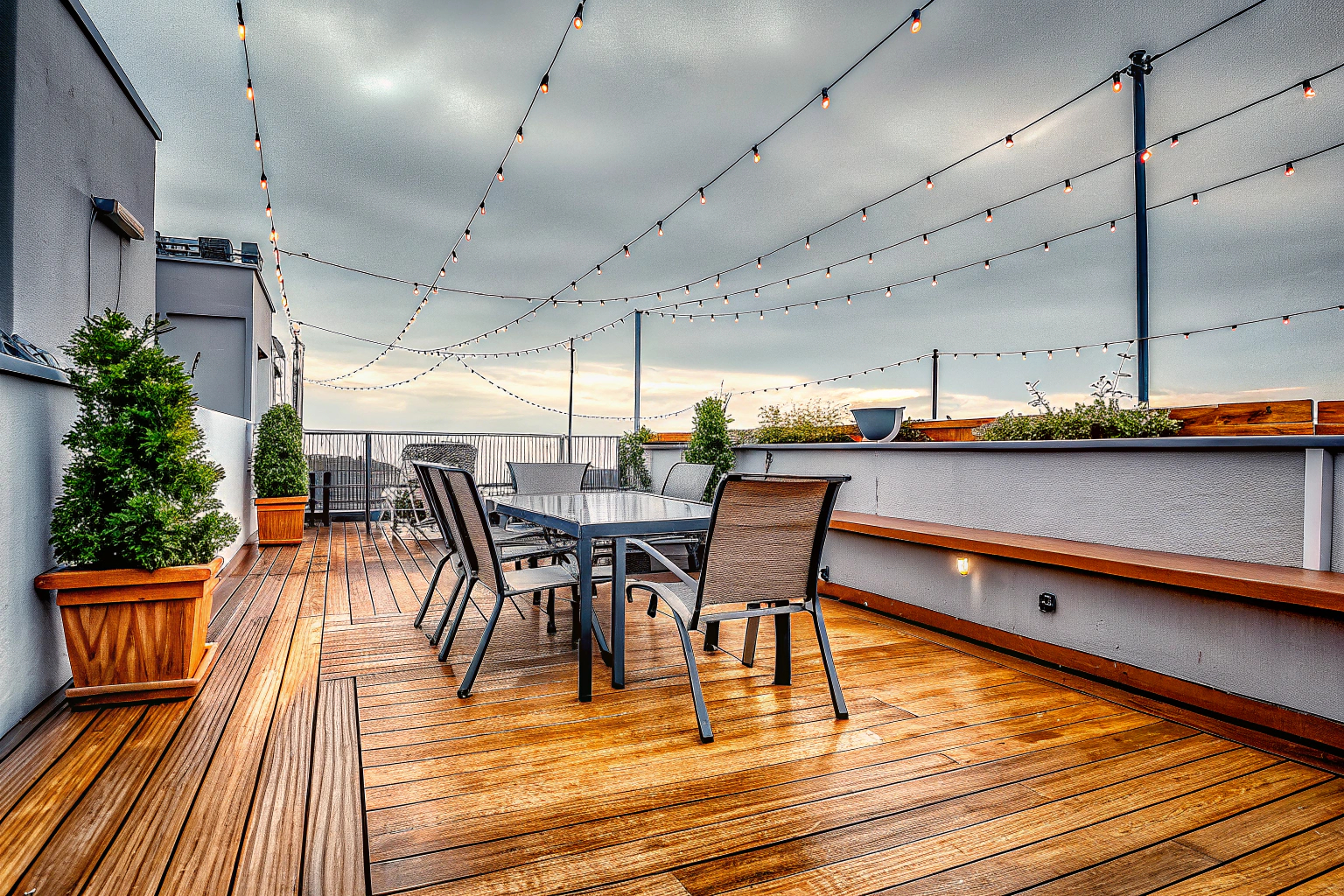 Fertig verlegte Terrasse