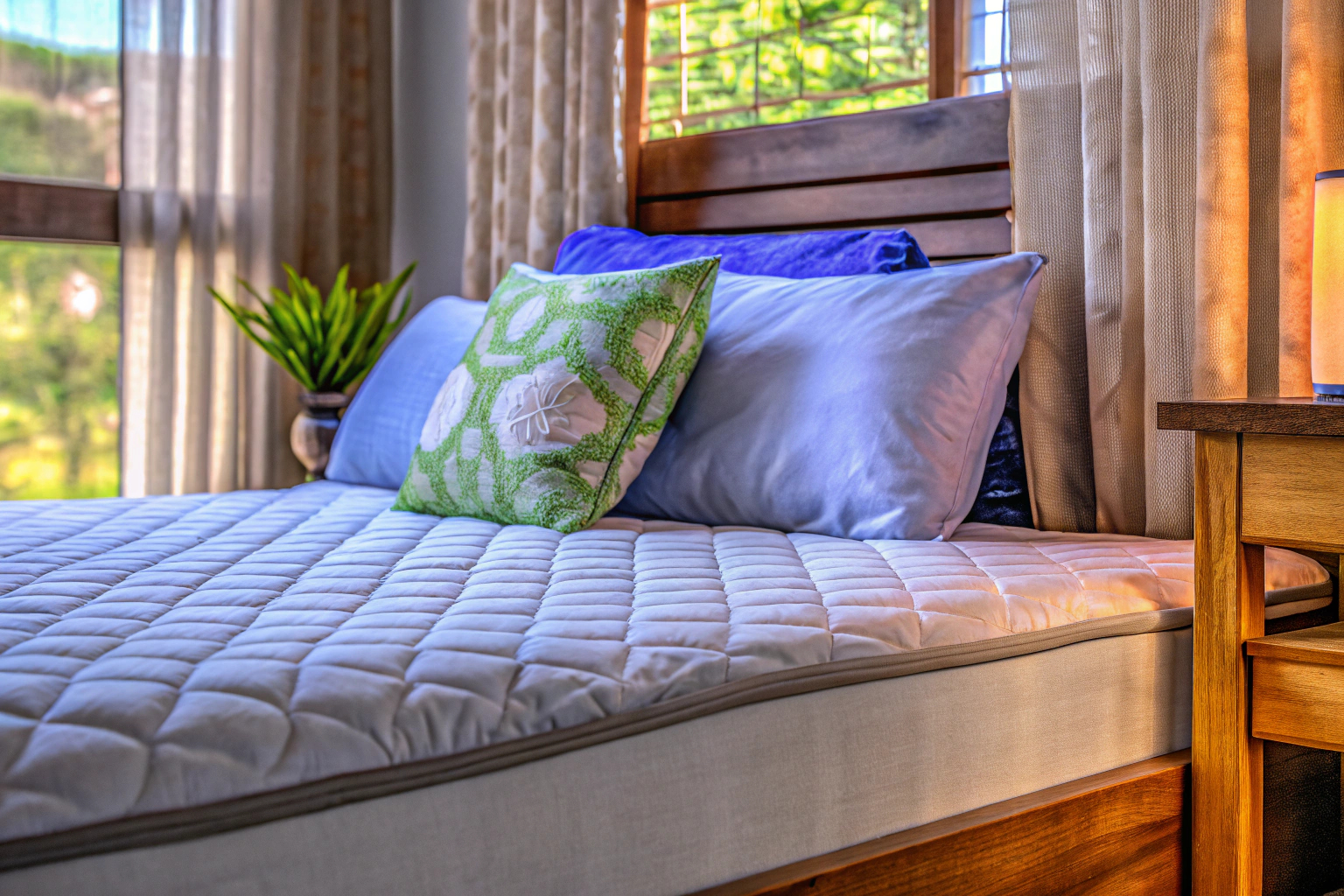 Schlafzimmer mit Matratze