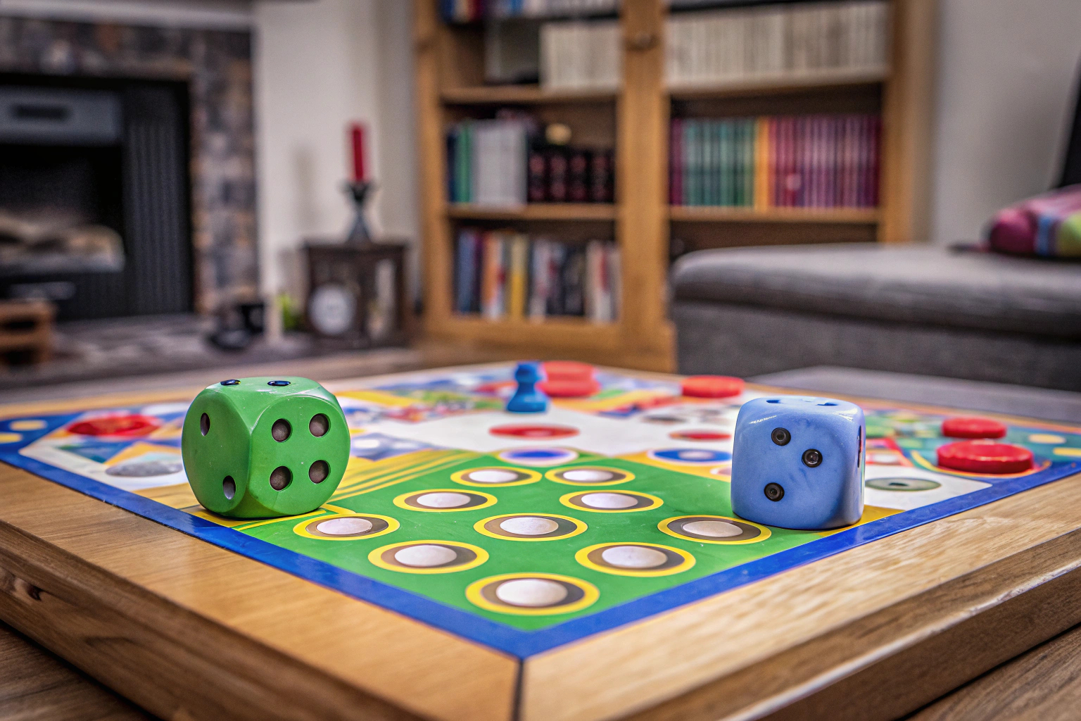Menschen spielen lustiges Brettspiel