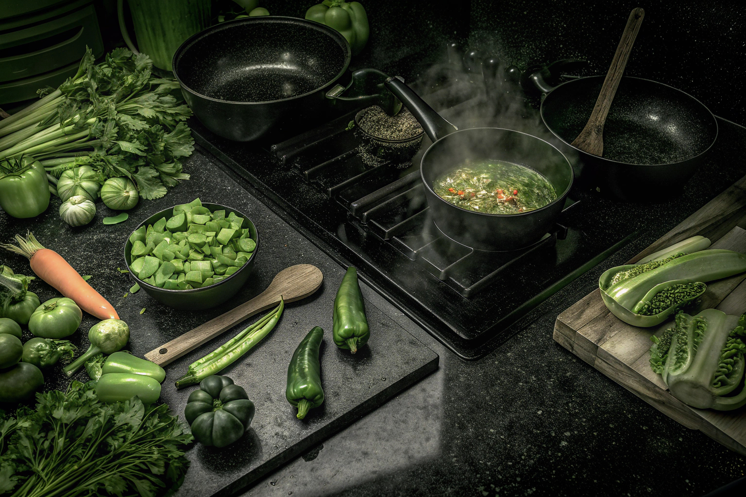 Studenten beim Kochen