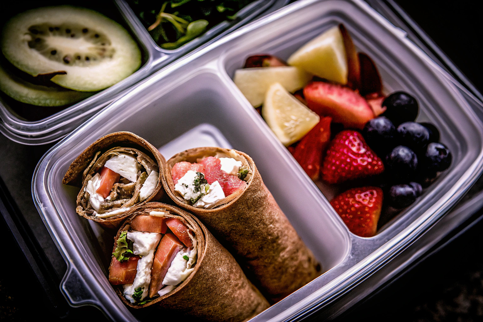 Gesunde Lunchbox Inhalte