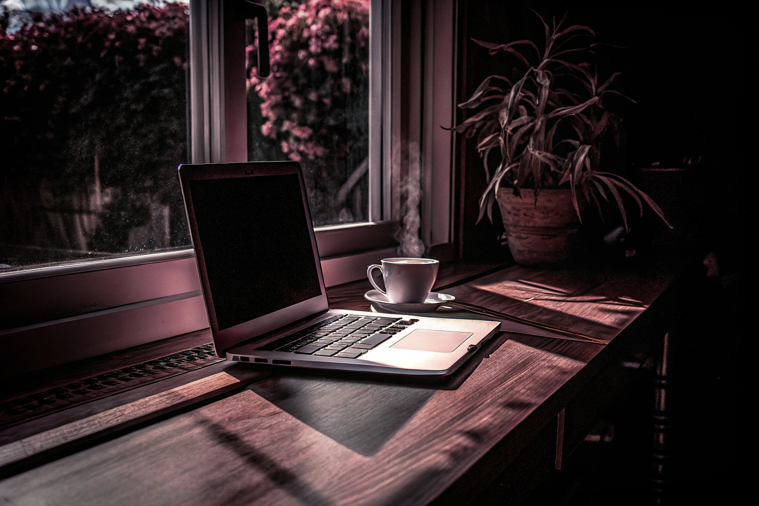 Person bei der Arbeit am Schreibtisch mit Pause