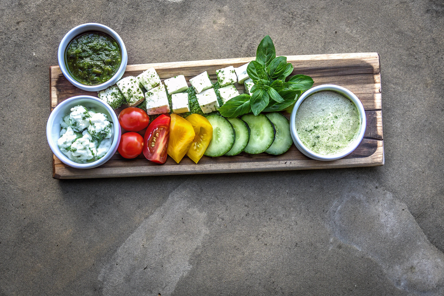 Vegetarische kalte Platte