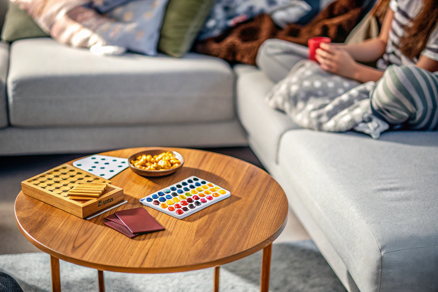 Freunde spielen Partyspiel