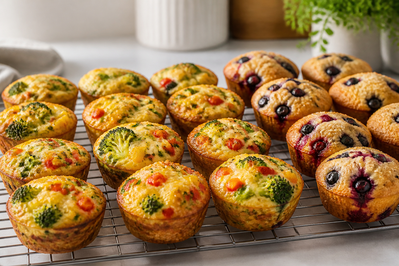 Süße und herzhafte Muffins für Batch Baking