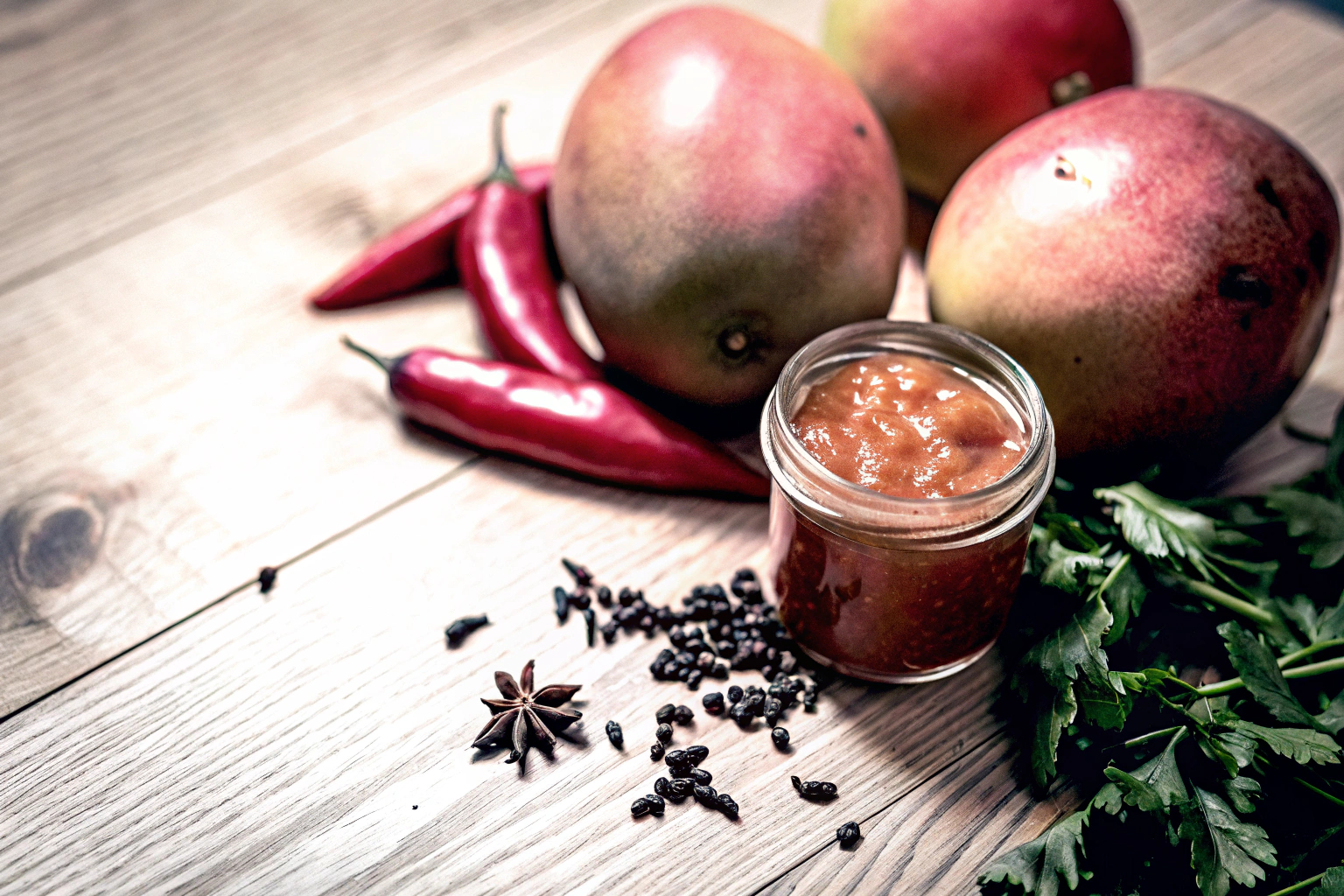 Zutaten für Mango-Chutney